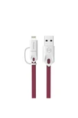 Apple Lightning Micro Usb Akıllı Şarj Data Kablosu thumbnail 1
