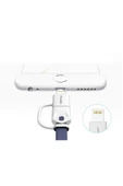 Apple Lightning Micro Usb Akıllı Şarj Data Kablosu thumbnail 11