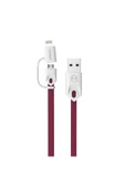 Apple Lightning Micro Usb Akıllı Şarj Data Kablosu thumbnail 2