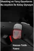 Kablosuz Wireless Ps4 Android Apple Switch Pc Uyumlu Six-axis Oyun Kolu Joystick thumbnail 11