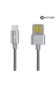 Usb Type-c Çelik Spiralli Şarj Data Kablosu thumbnail 4