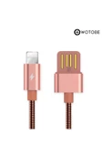 Apple Lightning Çelik Spiral Şarj Data Kablosu thumbnail 5