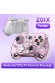 Z01X PC/IOS/Android/Switch/Switch Oled Uyumlu Bluetooth Bağlantılı Şeffaf Joystick Gamepad thumbnail 8