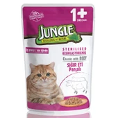 Jungle Biftekli Kısır Kedi Pouch 100 Gr thumbnail 2