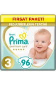 Prima Premium Care 3 Numara Midi 96lı Bebek Bezi thumbnail 1