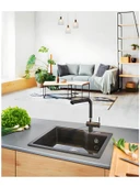 Franke UBG 610-56 Nero Granit Eviye thumbnail 2