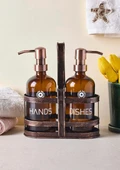 Rame Amber Sıvı Sabunluk Seti - 2x500 ML thumbnail 1