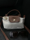 Mini Bej Longchamp Çanta thumbnail 1