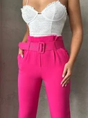 Kemerli havuç pantolon thumbnail 4
