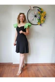 Kol Detaylı Elbise thumbnail 3