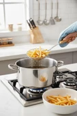 Bambum Ladle - Bambu Saplı Tel Kevgir 16cm thumbnail 1
