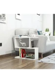 Decormet Lale Yan Sehpa Beyaz thumbnail 1