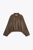 Süet Apoletli Bomber Ceket thumbnail 7