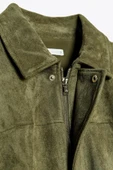 Süet Apoletli Bomber Ceket thumbnail 6
