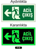 ACİL ÇIKIŞ LEVHASI PVC SOL YÖN thumbnail 3