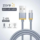 Zore Poro Micro Usb Kablo 1M thumbnail 1