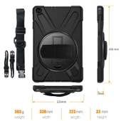 Zore Apple ile uyumlu iPad Mini 4 Defender Tablet Silikon thumbnail 9