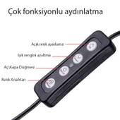 Zore M20 Işıklı Telefon Tutucu Ring Light thumbnail 2