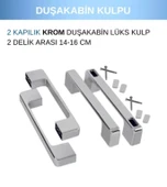 SMD Duşakabin Kapı Kulpu Krom 4'lü Set thumbnail 1