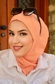 Aişe Tesettür Somon Krınkıl Relax Bone thumbnail 1