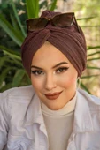 Aişe Tesettür Gülkurusu Krınkıl Burgu Bone thumbnail 1