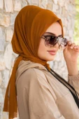 Aişe Tesettür Taba Köpük Hazır Eşarp thumbnail 2