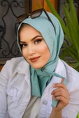 Aişe Tesettür Mint Hazır Eşarp thumbnail 1