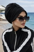 Aişe Tesettür Siyah Deniz Şapkası thumbnail 1