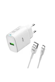 C301 12w Auto Id Micro Usb Kablolu Şarj Aleti Set thumbnail 1