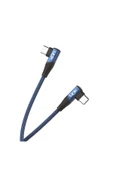 K595 Safe 60w Type-c - Type-c 90 Derece Data/şarj Kablosu 1.5mt thumbnail 1