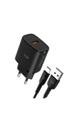 C305 18w Auto Id Micro Usb Kablolu Şarj Aleti Set thumbnail 1
