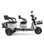 Skyjet Master Car Elektrikli Moped Beyaz thumbnail 2