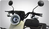 Skyjet Master Car Elektrikli Moped Beyaz thumbnail 3