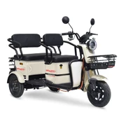 Skyjet Master Car Elektrikli Moped Beyaz thumbnail 1