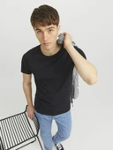 Jack Jones Basıc Strec Fit Erkek Tişört 12058529 thumbnail 4