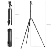 SmallRig 4221 Karbon Seyahat Video Tripod thumbnail 2
