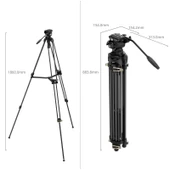 SmallRig 4686 AD-01S  Profesyonel Video Tripod Kiti thumbnail 2