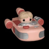 Funko Bitty POP Ride: Star Wars - Speeder with Luke thumbnail 2