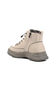 Gri Bağcıklı Fermuarlı Kadın Sneaker Bot thumbnail 4