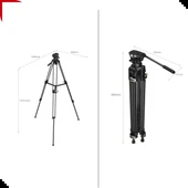 SmallRig 3751B AD-01 Profesyonel Video Tripod thumbnail 5