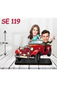 Kişiye Özel Ahşap Biblo - Araba Kullanan Çift 4 thumbnail 1
