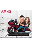 Kişiye Özel Ahşap Biblo - Motor Kullanan Çift 3 thumbnail 1