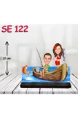 Kişiye Özel Ahşap Biblo - Tekne Kullanan Çift 2 thumbnail 1