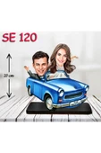 Kişiye Özel Ahşap Biblo - Araba Kullanan Çift 5 thumbnail 1
