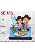 Kişiye Özel Ahşap Biblo - Tekne Kullanan Çift 3 thumbnail 1