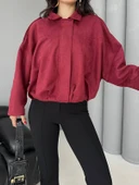 Süet Apoletli Bomber Ceket thumbnail 6
