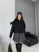 Süet Apoletli Bomber Ceket thumbnail 5