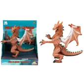Standlı Ejderha Figürü  13 cm - Kahverengi thumbnail 1