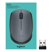Logitech M170 USB Kablosuz Siyah Mouse thumbnail 3