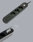 3 USB Portlu Üçlü Priz CXE103 thumbnail 4